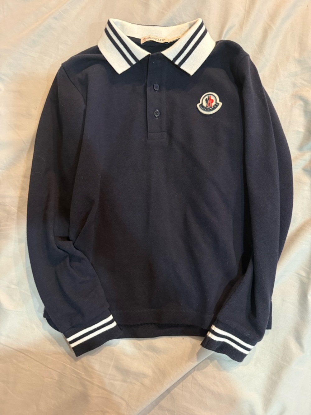 MONCLER KIDS MAGLIA POLO MANICA LUNGA.   Size - 8